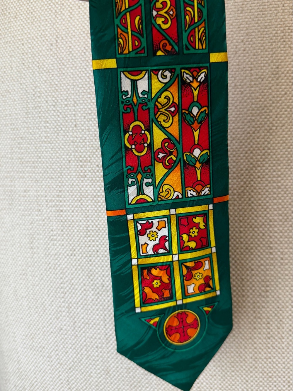 Rush Limbaugh Stained Glass Pattern Silk Tie